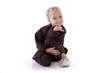 girl - karateka in a black kimono