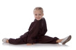 girl - karateka in a black kimono