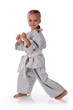 girl - karateka in kimono