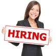 Job woman hiring