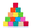 Pyramide de boites colorées Pyramide de boites colorées
