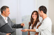 Young couple buying new home Young couple buying new home