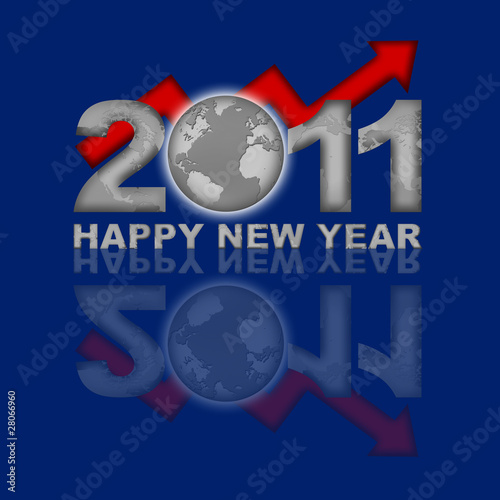 Illustration: Happy New Year 2011 Global Financial Happy New Year 2011 Global Financial