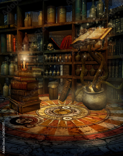 Illustration: Pracownia czarodzieja Pracownia czarodzieja