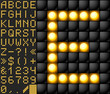 Scoreboard lamp alphabet