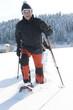 aktiver Rentner im Schnee