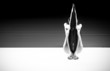 black and white artistic nude, with arms and legs joined on a ve black and white artistic nude, with arms and legs joined on a ve