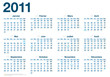 Calendrier 2011 - fêtes vacances jours fériés