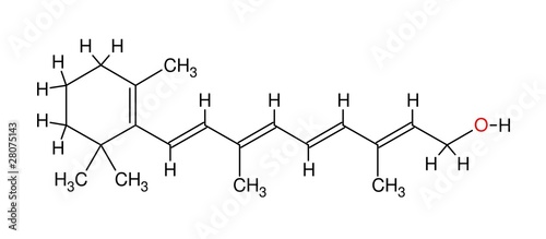 Illustration: Structural formula of retinol Structural formula of retinol