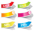 Colorful arrows and labels. Colorful arrows and labels.