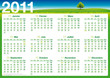 Calendrier Nature 2011 - vacances fêtes jours fériés