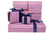 Four gift boxes isolated on white background Four gift boxes isolated on white background