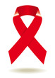 Vector: aids ribbon aids ribbon