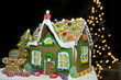 A gingerbread house at Christmas A gingerbread house at Christmas