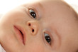 Gesicht eines staunenden Babys