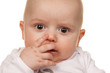 Gesicht eines staunenden Babys