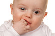 Gesicht eines staunenden Babys
