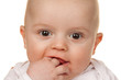 Gesicht eines staunenden Babys