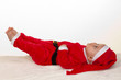 Foto: Kleines Baby als Weihnachtsmann Kleines Baby als Weihnachtsmann