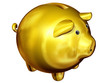 goldenes Sparschwein