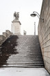 Escalier sous la neige - Paris