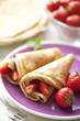 crepes with strawberries