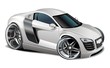 Vector modern cartoon car