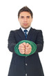 Tied businessman