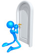 Begging To Be Let In At Closed Door