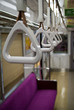 The interior of a Japanese commuter train