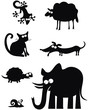 Silhouettes des animaux 2