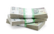 Stack of polish zloty with clipping path Stack of polish zloty with clipping path