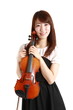 young woman with a Violin