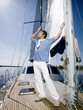 The skipper of a yacht