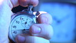 press the finish button at stop-watch