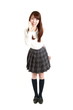 Foto: female student speak loudly female student speak loudly