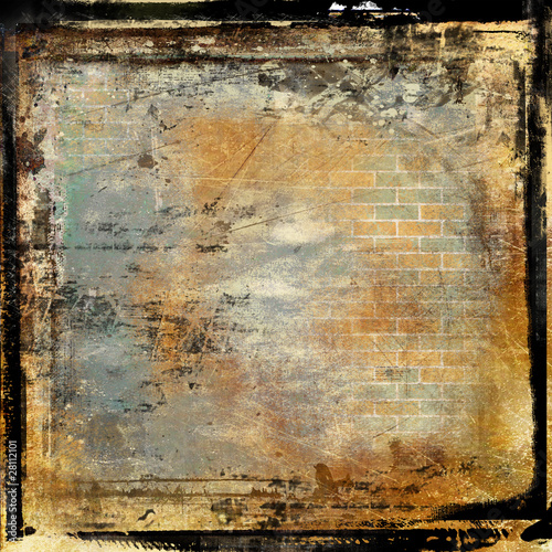 Illustration: grunge framed film background grunge framed film background