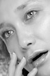 Crying woman face
