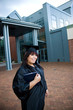 Graduate With Her Diploma