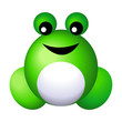 Vector: Vector illustration of iconic frog Vector illustration of iconic frog