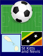 St Kitts and Nevis soccer football sport world flag map
