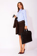 Business woman with briefcase