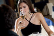 Elegant Couple at The Restaurant
