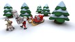 santa and gifts