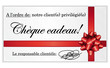 Chèque cadeau!