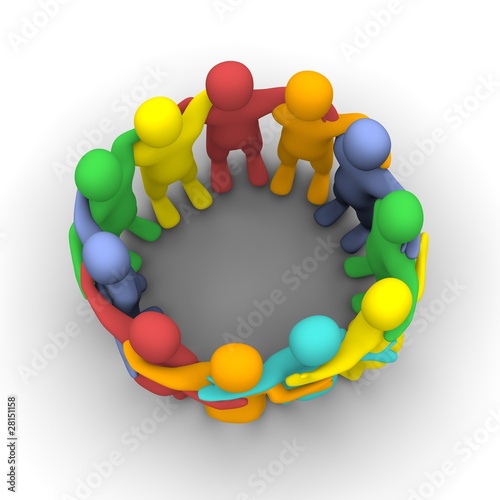 Illustration: Social group of friends. 3d rendered illustration. Social group of friends. 3d rendered illustration.