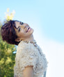 Beautiful glamor woman laughing