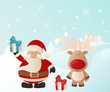 Santa and Rudolph