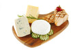 grilled salmon and french cheeses