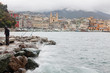 Tempête au vieux port à Bastia en Corse